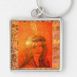 indiase meisje druppel sleutelhanger