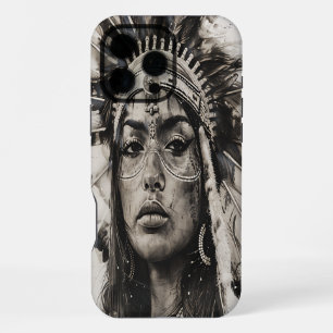 Indiase meisje krijger geest in de traditie iPhone 16 pro max hoesje