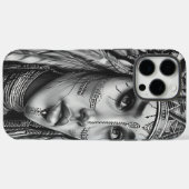 Indiase meisje krijger toont kracht Case-Mate iPhone case (Achterkant (horizontaal))