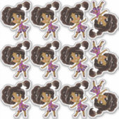 indiase meisjes Sticker (Voorkant)