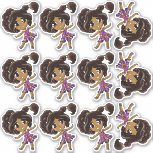 indiase meisjes Sticker (Voorkant)