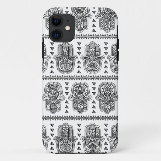 Indiase met de hand getekende Hamsa Doodle Case-Mate iPhone Case (Achterkant)