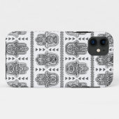 Indiase met de hand getekende Hamsa Doodle Case-Mate iPhone Case (Achterkant (horizontaal))
