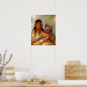 Indiase moeder en kind door George Catlin-1836 Poster (Keuken)