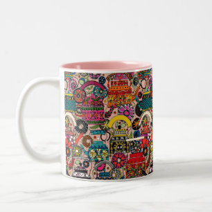 Indiase Mok van tweetone koffie met schildpadden