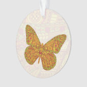 Indiase Monarch Acryl Ornament (voorkant)