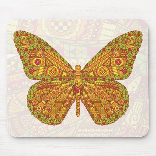 Indiase Monarch Mousepad Muismat (Voorkant)