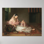 Indiase moslimvrouwen roken waterpijp poster (Voorkant)