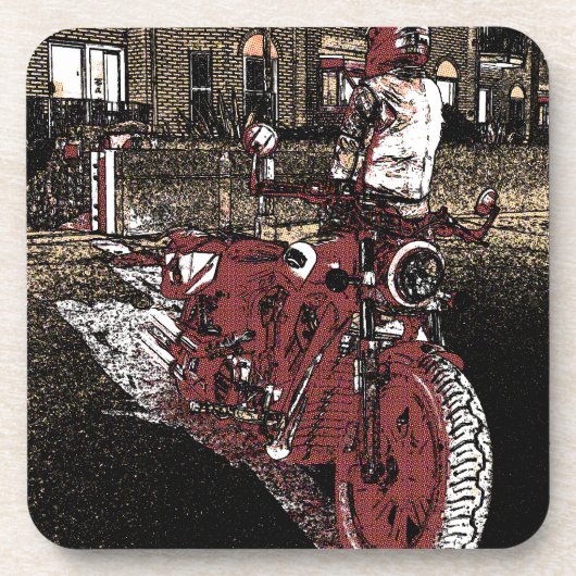 Indiase motorfiets  bier onderzetter (Voorkant)