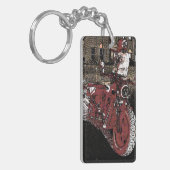 Indiase motorfiets sleutelhanger (Voorkant Links)