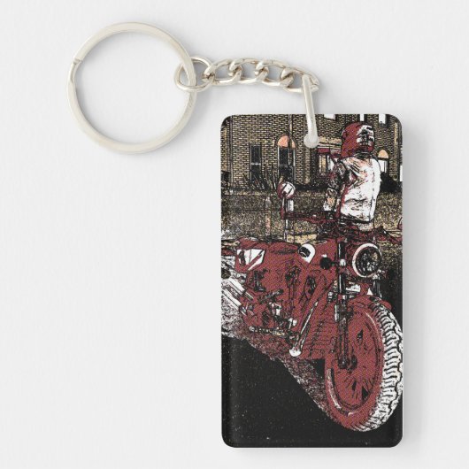 Indiase motorfiets sleutelhanger (Voorkant)