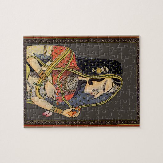 Indiase Mughal Vrouw,  stijl Legpuzzel (Horizontaal)