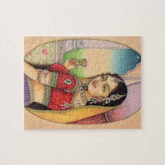 Indiase Mughal Vrouw, stijl Legpuzzel (Horizontaal)