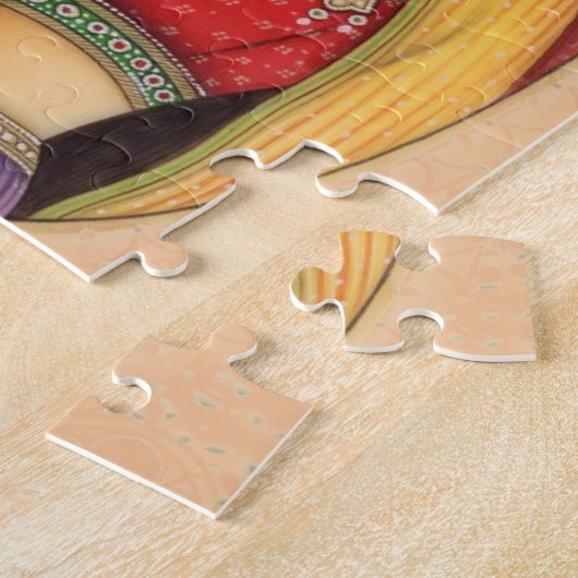 Indiase Mughal Vrouw,  stijl Legpuzzel (Zijkant)