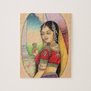 Indiase Mughal Vrouw, stijl Legpuzzel