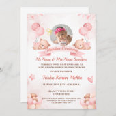 Indiase Mundan Ceremonie Uitnodiging Meisje (Voorkant / Achterkant)