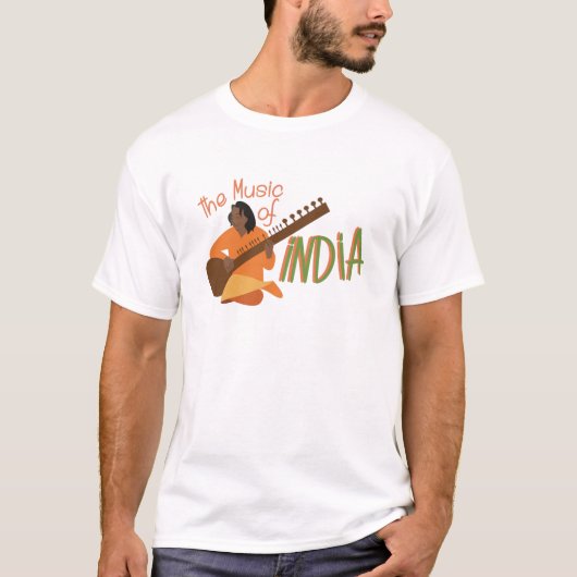 Indiase muziek t-shirt (Voorkant)