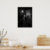 Indiase nachts straatbeeld - Stadsfotografie Poster (Keuken)