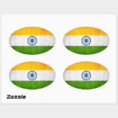 Indiase nationale vlag ovale sticker (Vel)