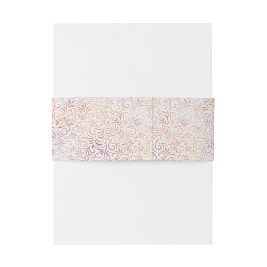 Indiase olifant bloemenbruiloft uitnodiging uitnodigingen wikkel (Achterkant Voorbeeld)