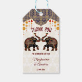  Indiase olifant Indische bruiloft Cadeaulabel (Voorkant)