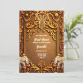 Indiase olifanten goud traditionele Hindoe bruids Kaart (Staand voorkant)