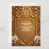 Indiase olifanten goud traditionele Hindoe bruids Kaart (Achterkant)