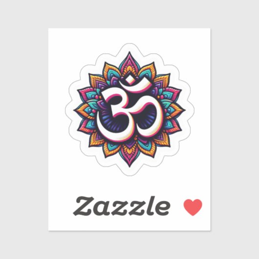 Indiase Om meditatiesymbool sticker (Vel)