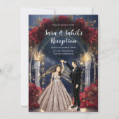 Indiase ontvangstkaarten Sangeet uitnodigingen (Voorkant)