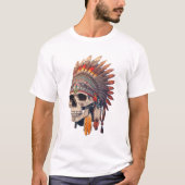 Indiase opperschedel | Indiaanse schedel T-shirt (Voorkant)