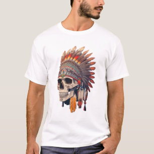Indiase opperschedel   Indiaanse schedel T-shirt