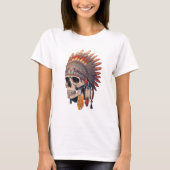 Indiase opperschedel | Indiaanse schedel T-shirt (Voorkant)