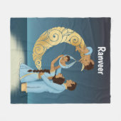 Indiase ouders die gezegend zijn met een baby fleece deken (Voorkant (Horizontaal))