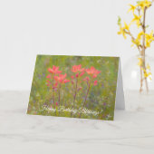 Indiase Paintbrush Wildflowers Faith Verjaardag Ka Kaart (Gele Bloem)