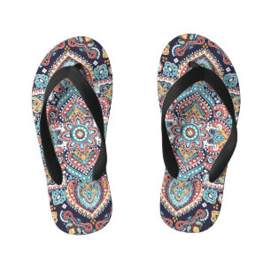 Indiase Paisley: Etnisch Mandalapatroon Kinder Teenslippers