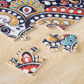 Indiase Paisley: Etnisch Mandalapatroon Legpuzzel (Zijkant)