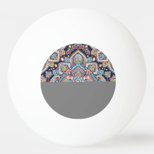 Indiase Paisley: Etnisch Mandalapatroon Pingpongbal