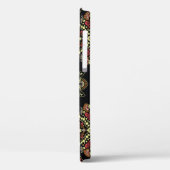 Indiase paisley, geometrische zwarte achtergrond Case-Mate iPhone case (Achterkant / Links)