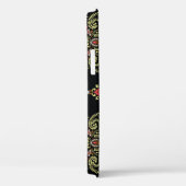 Indiase paisley, geometrische zwarte achtergrond Case-Mate iPhone case (Achterkant / Rechts)