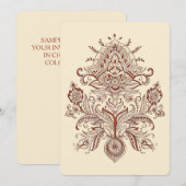 Indiase Paisley Kaart (Voorkant / Achterkant)