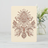 Indiase Paisley Kaart (Staand voorkant)