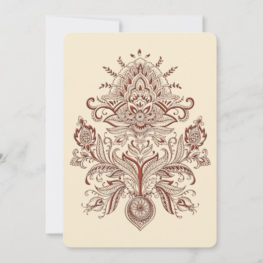 Indiase Paisley Kaart (Voorkant)