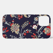 Indiase paisley, marine achtergrond, traditioneel. Case-Mate iPhone case (Achterkant (horizontaal))