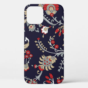 Indiase paisley, marine achtergrond, traditioneel. Case-Mate iPhone case