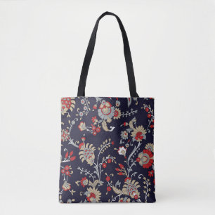 Indiase paisley, marine achtergrond, traditioneel. tote bag