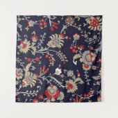 Indiase paisley, marine achtergrond, traditioneel. wandkleed (Voorkant (horizontaal))