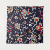 Indiase paisley, marine achtergrond, traditioneel. wandkleed (Voorkant)