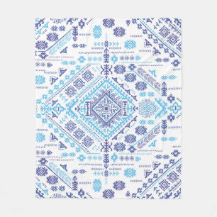 Indiase paisley tapijt, etnische mandala patroon. fleece deken