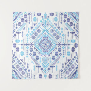 Indiase paisley tapijt, etnische mandala patroon. wandkleed