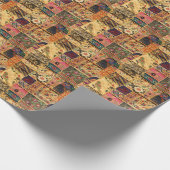 Indiase Patchwork: Hampi Market Cloth. Cadeaupapier (Hoek)